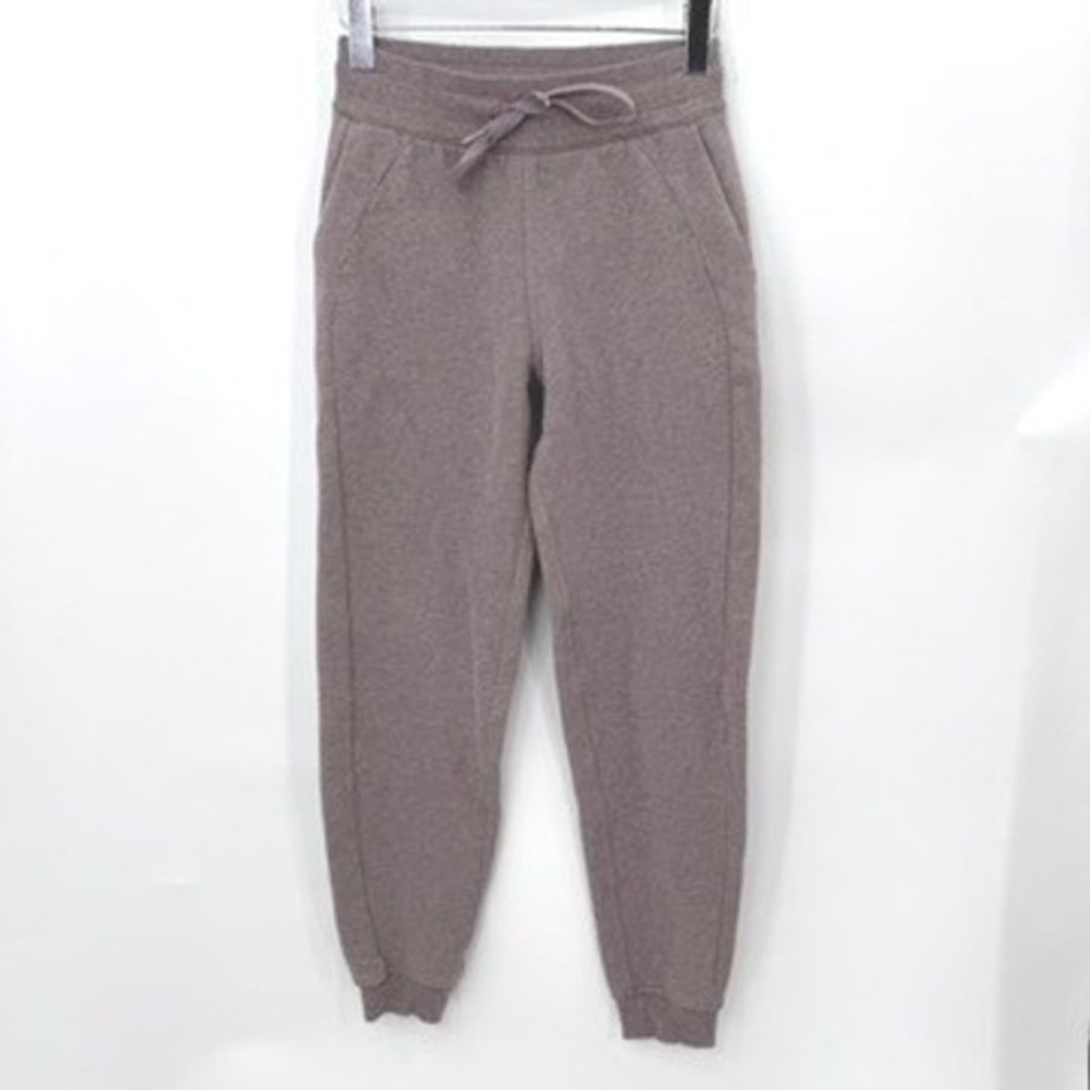 Lululemon Scuba High Rise Jogger Women 4 Mauve Purple Loungewear Athleisure